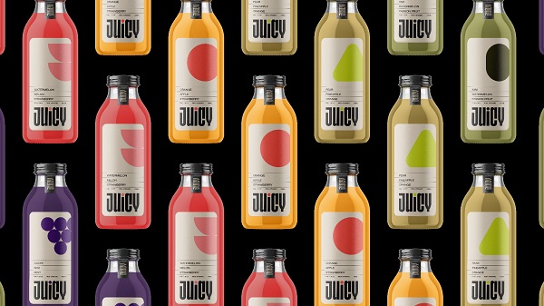 新颖创意的天然果汁品牌包装设计