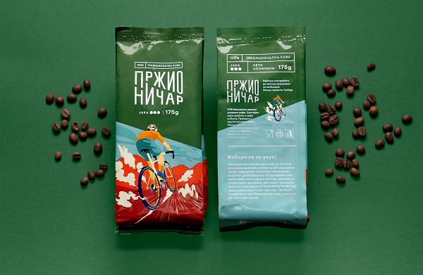 青春靓丽的塞尔维亚咖啡品牌包装设计图
