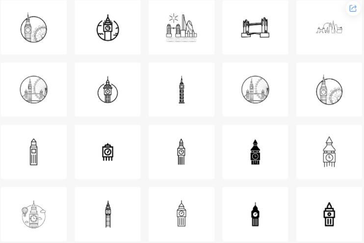 logo一键生成-世界著名建筑logo素材